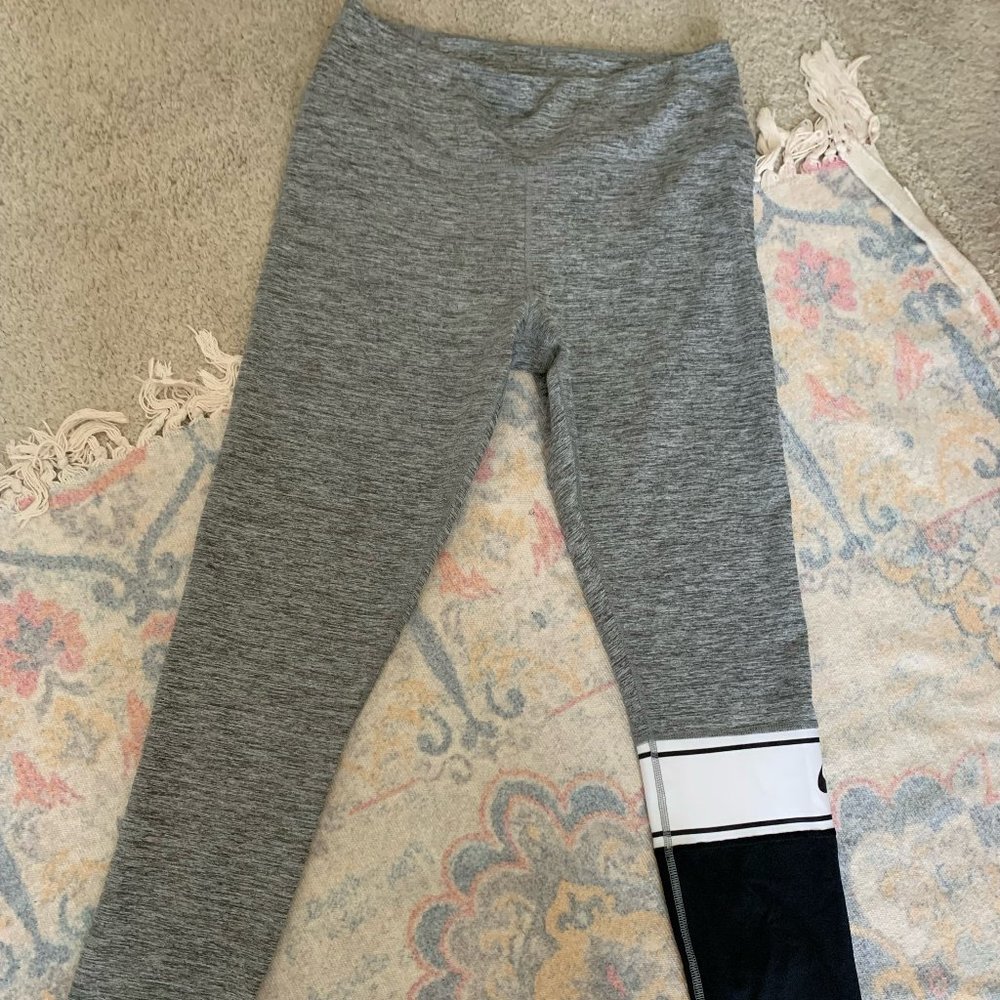Nike Colorblock Power Tight Leggings Compression Pants Womens Size M